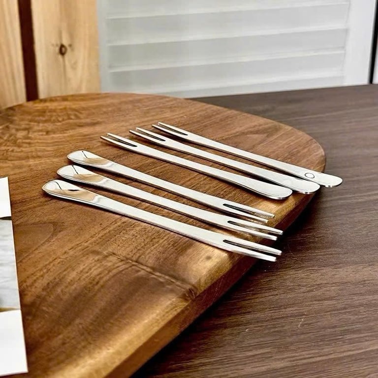 Set 6 Dĩa inox hoa quả 12cm CKM272