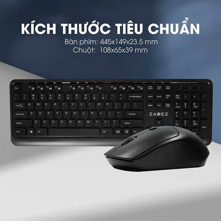 Bộ Bàn Phím Chuột không dây ZADEZ ZMK- 333