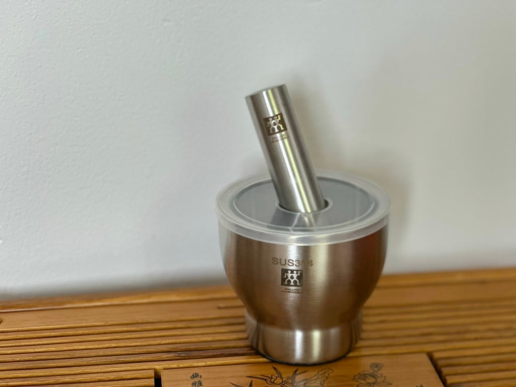 bộ Chày cối Inox 304  cỡ sz 13cm zwilling