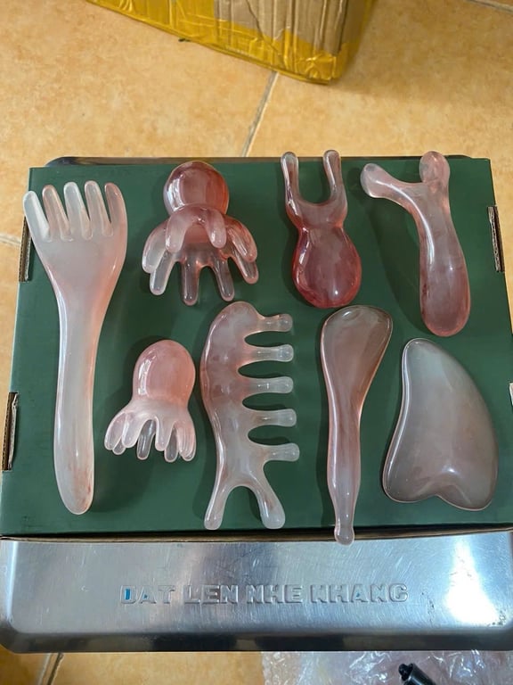 Set 8 món mát xa thạch anh