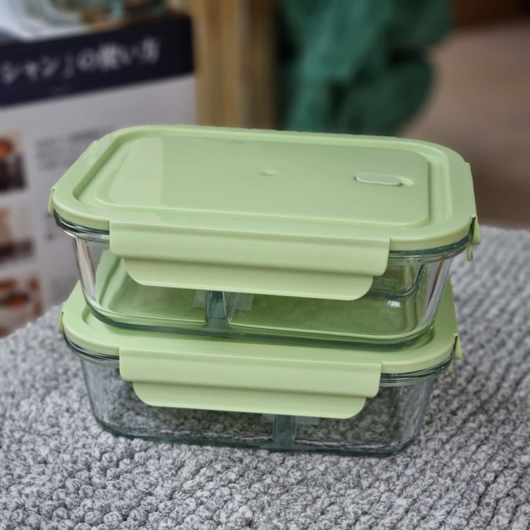 HỘP THUỶ TINH ĐỰNG THỰC PHẨM 3 NGĂN LOOK COOL