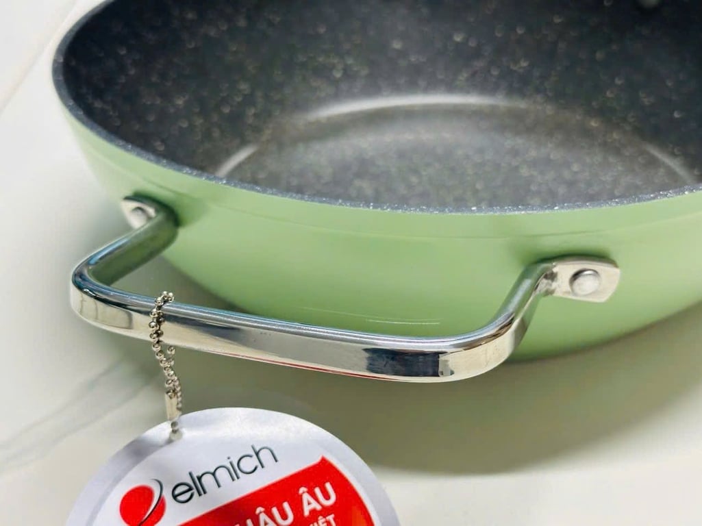 GY28 - Nồi lẩu chống dính vân đá Elmich El-5553GY28 size 28cm