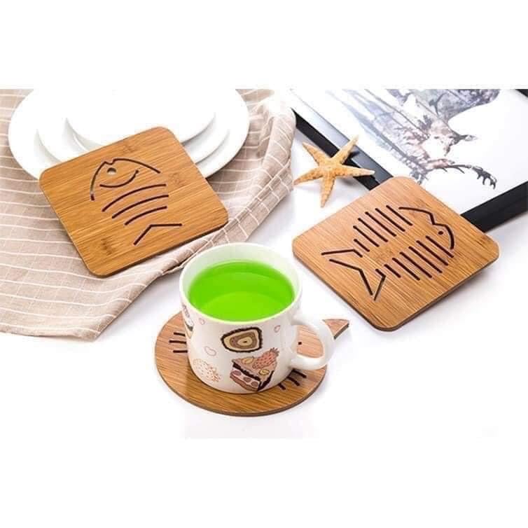 Set 5 Lót nồi gỗ sang trọng