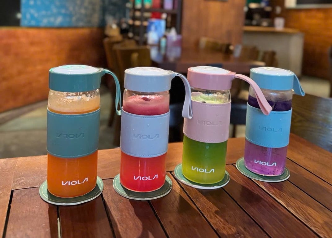 Set 4 Bình Thủy Tinh VIOLA 500ml