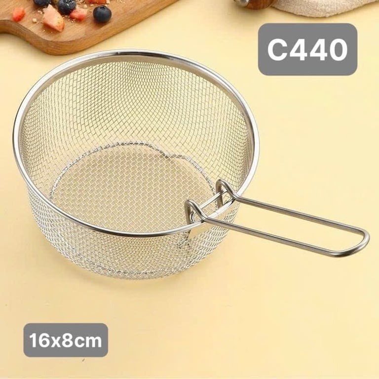 Rổ chiên inox 18/10 Chockmen 16cm - C440