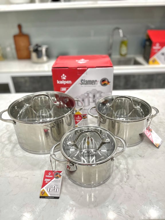 BỘ NỒI INOX 304 CAO CẤP 5 ĐÁY KALPEN SLAMER SM1