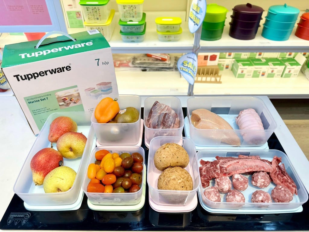 SET HỘP MÁT & ĐÔNG TUPPERWARE MARINE 7 MỚI NHẤT
