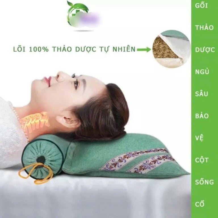 Gối Thảo Dược Ngải Cứu Giúp Ngủ Sâu Giấc - Giảm Đau Mỏi Vay Gáy