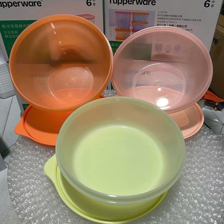 Set 3  bát tupper ware 1L, 1.5L, 2L
