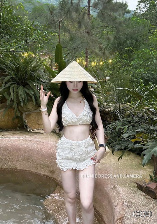 C030- set bikini ren hoa