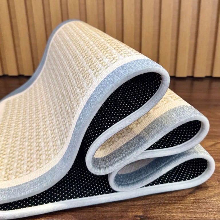 MK23 - Set 2 thảm nhà bếp vải dệt siêu thấm nước đế chống trượt size 40x70cm + 40x150cm GHA111