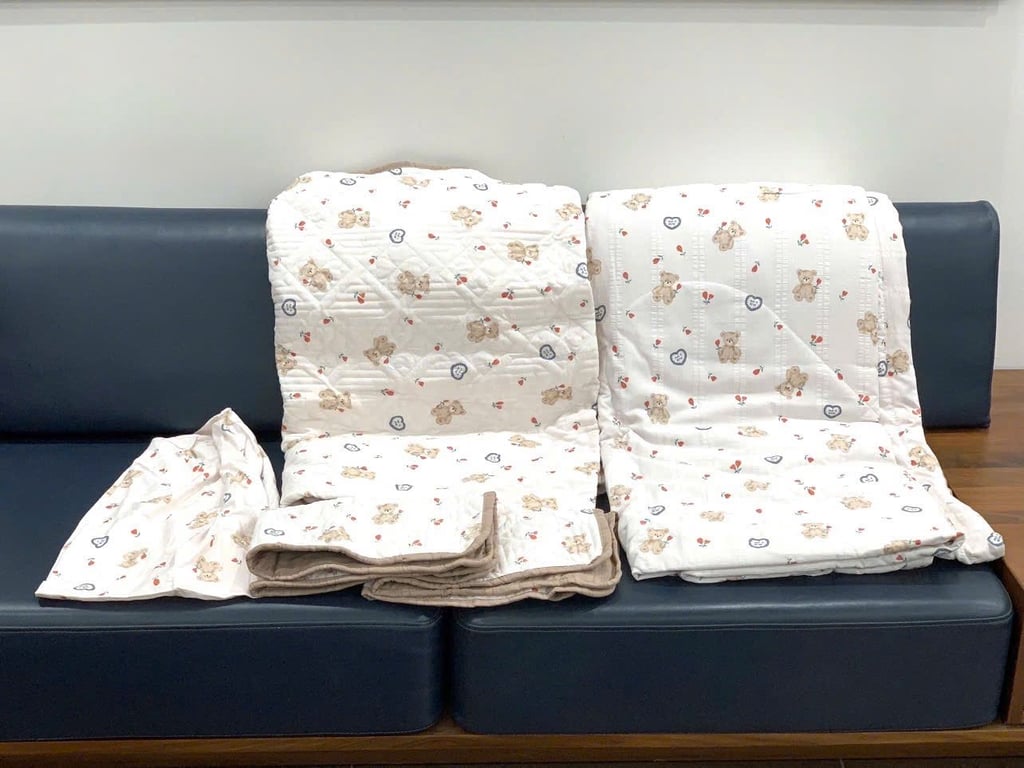 Bộ chăn ga gối đũi cotton OEKO, size 180x200cm