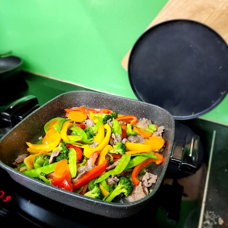 CHẢO VUÔNG ĐÁ ĐÚC BENNIX này đa năng