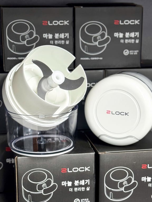 máy xay tỏi kéo tay 2LOCK Korea