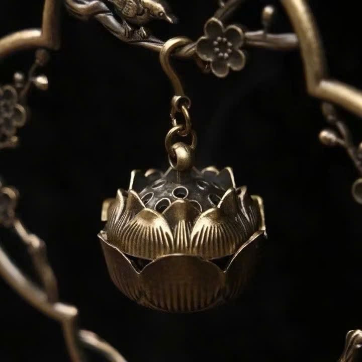 Lư Đốt Nhang Trầm Hương , Xông Nụ Trầm  mẫu hoa sen