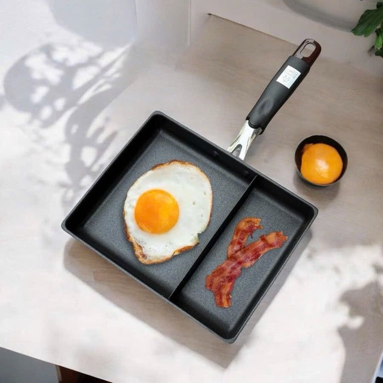 Chảo chống dính chữ nhật 2 ngăn Tamahashi Nhật Bản