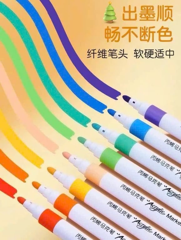 BÚT MÀU DẠ ACRYLIC MARKER HỘP 80 bút xịn đẹp