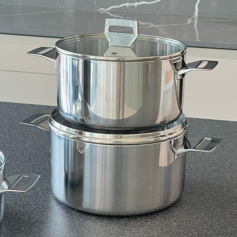 Nồi đúc inox 3 lớp đáy liền Try-Ply Kaiyo Size 18cm - 20cm - 22cm