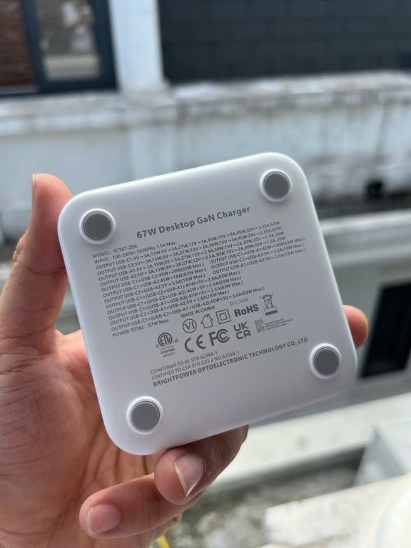 TOOCKI 67W GaN POWER CUBE – Bộ sạc nhanh 4 cổng