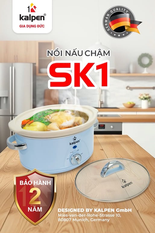 NỒI NẤU CHẬM KALPEN SK1 - DUNG TÍCH 3,5L