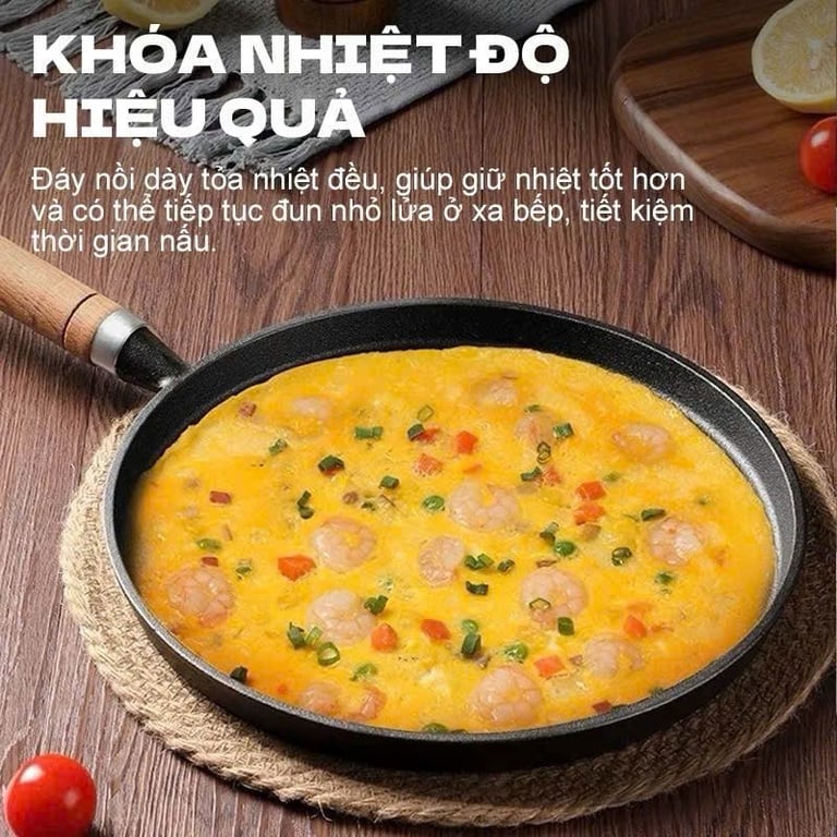 chảo gang sz 26cm