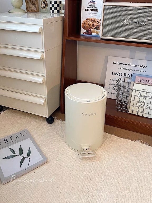 Thùng rác đạp chân bề mặt tráng men cao cấp - UÙ469 8L&12L