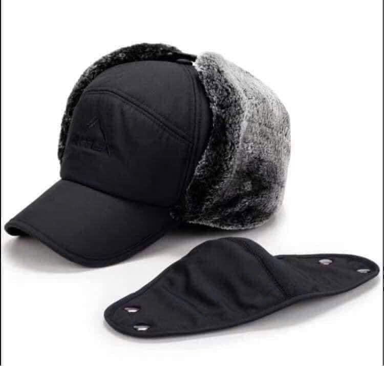 Mũ phi công lót lông kèm khẩu trang siêu ấm