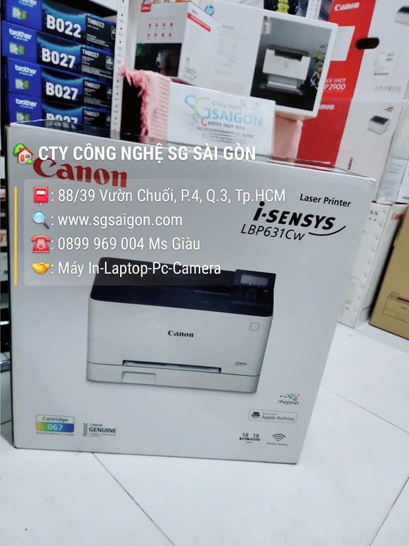Máy In Laser Màu Đơn Năng Canon LBP631CW  - Nhập Khẩu (In Laser Màu/ USB 2.0/ LAN/ Wifi)