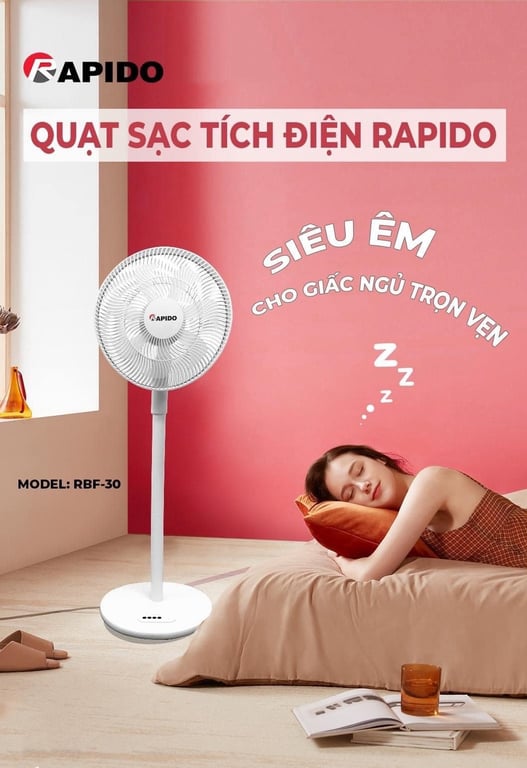 Quạt Tích điện Rapido: RBF– 30