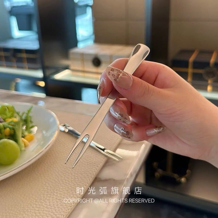 Set 6 Dĩa inox hoa quả 12cm CKM272