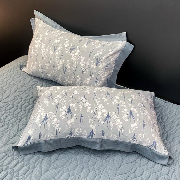 Set 5 món ga gối Cotton lụa tráng Lyocell xịn sò