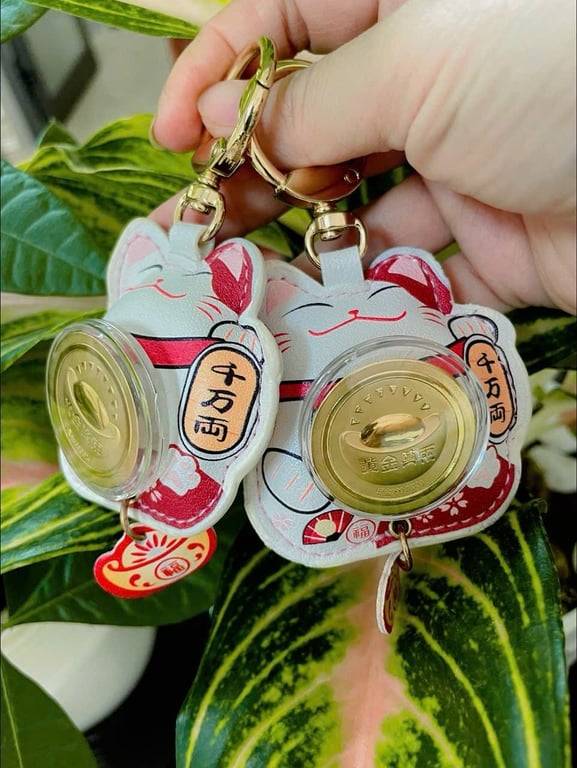 móc khóa Mèo Thần Tài may mắn FULLBOX