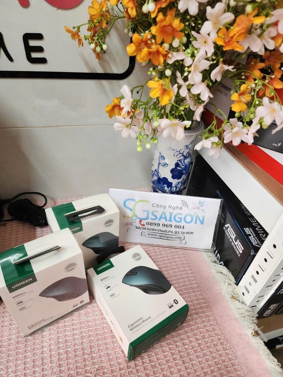 Chuột Ugreen Công Thái Học - MU101 15807 Màu Xanh Lam