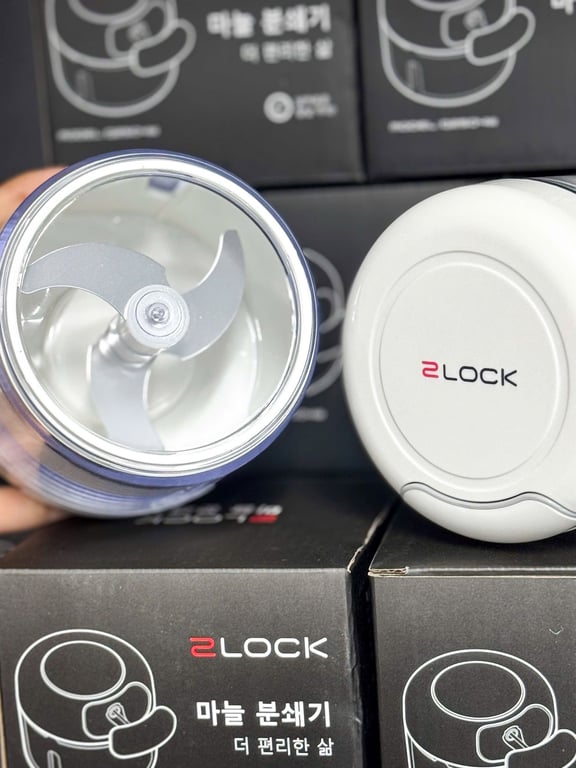 máy xay tỏi kéo tay 2LOCK Korea