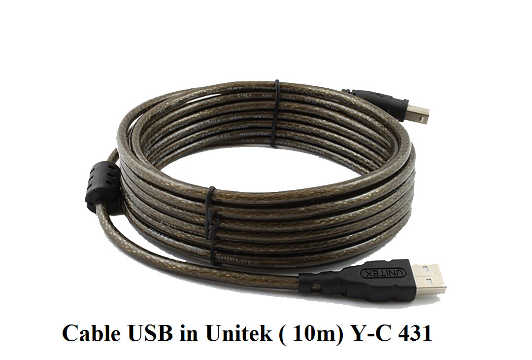 Cáp USB In 2.0 10m Unitek (Y-C431)