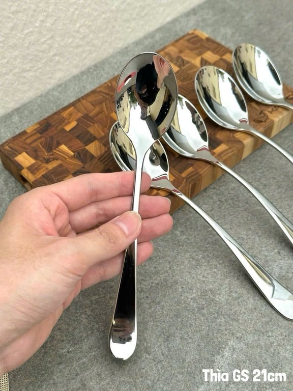 Set 5 thìa inox cao cấp GS 21cm