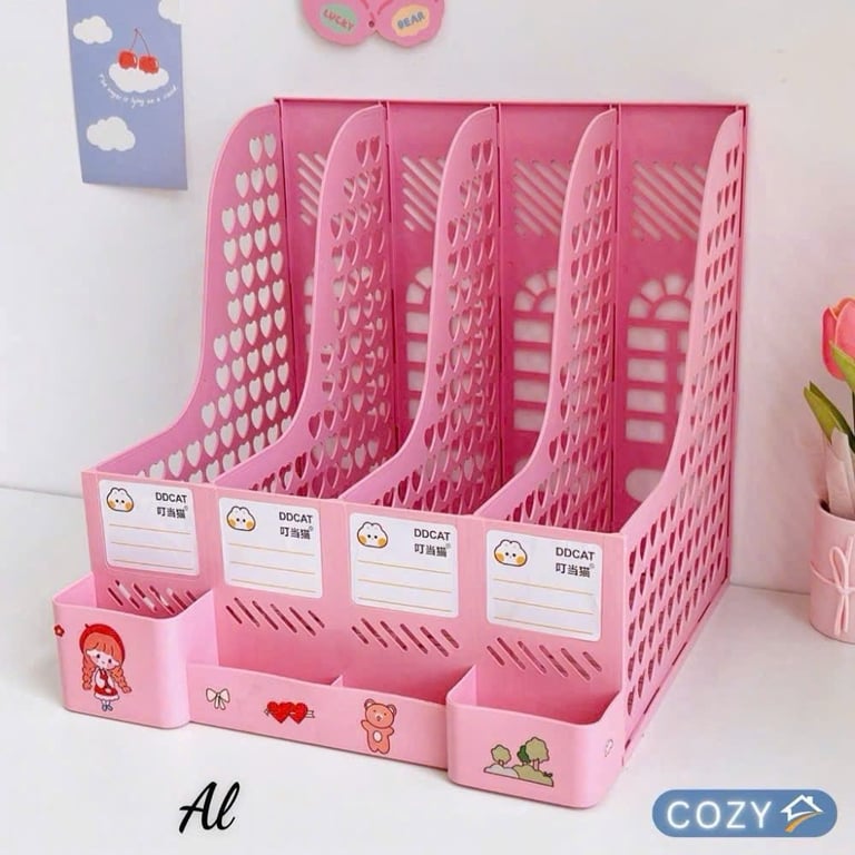 KỆ ĐỰNG TÀI LIỆU VĂN PHÒNG A4 – 4 NGĂN SIÊU TIỆN, SIÊU XINH