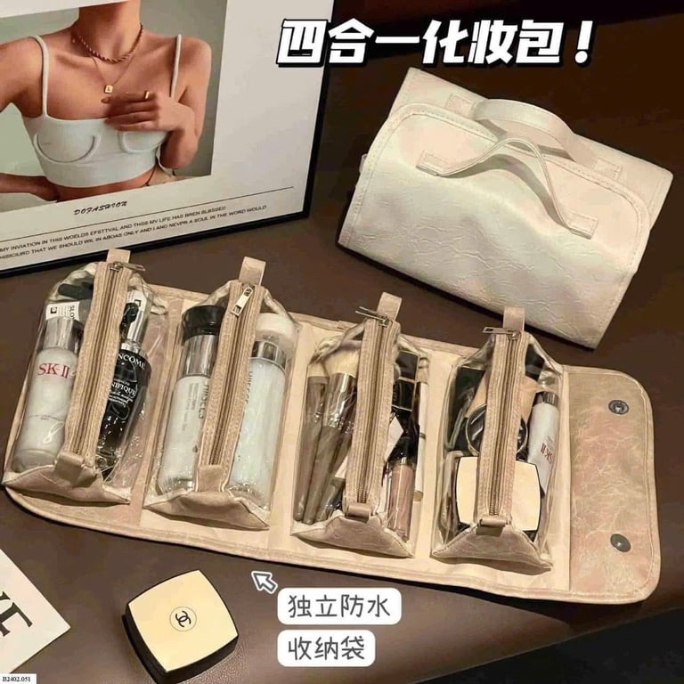 TÚI ĐỰNG MĨ PHẨM ĐỒ CÁ NHÂN GẤP GỌN