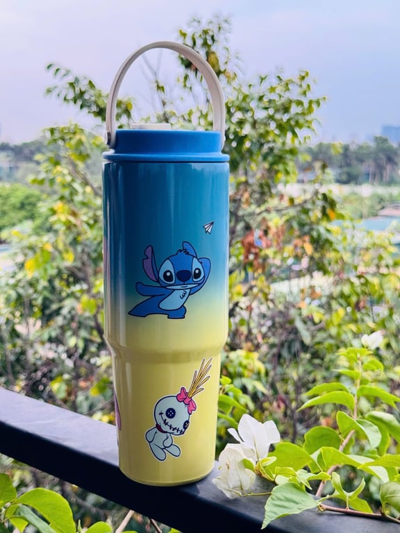 BÌNH GIỮ NHIỆT LABUBU, STITCH, HOẠT HÌNH 900ml