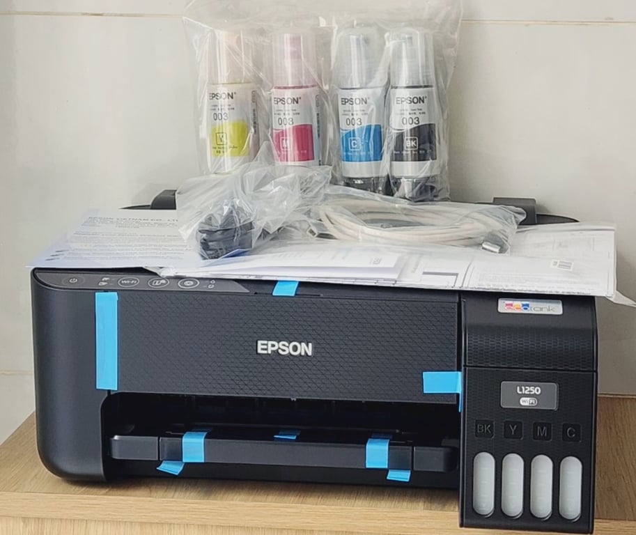 Máy In Phun Màu Đơn Năng Epson L1250 (A4/A5/ USB/ WIFI)