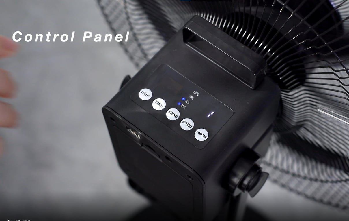 ⛺️ Quạt Tích Điện Lebenlang LBL1702