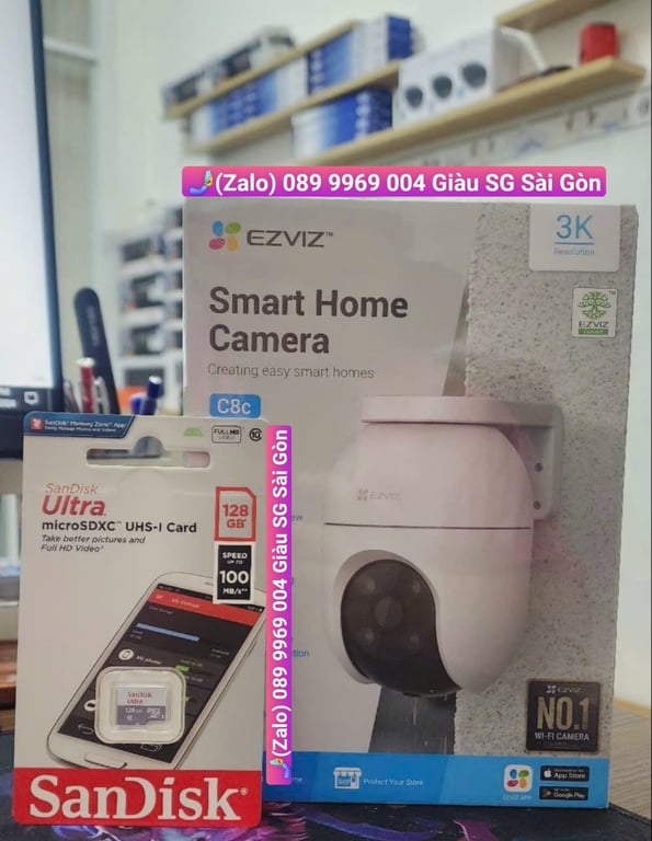 Camera Wifi Ezviz C8C 3K (5Mp, Quay Quét Thông Minh)