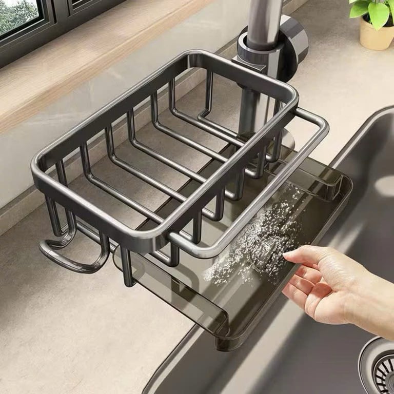 KỆ INOX ĐỰNG GIẺ RỬA BÁT KÈM KHAY HỨNG NƯỚC
