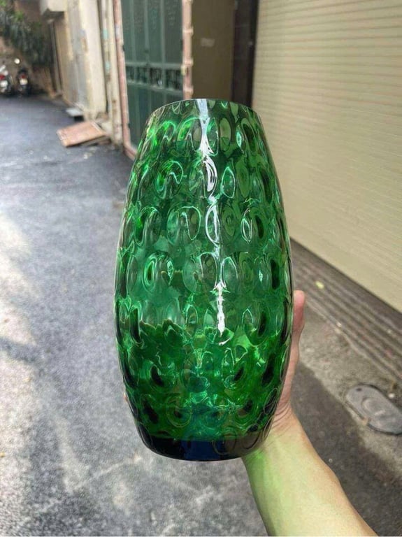 Lọ hoa pha lê hãng Hãng Egermann Tiệp lấp lánh sz 26-32cm