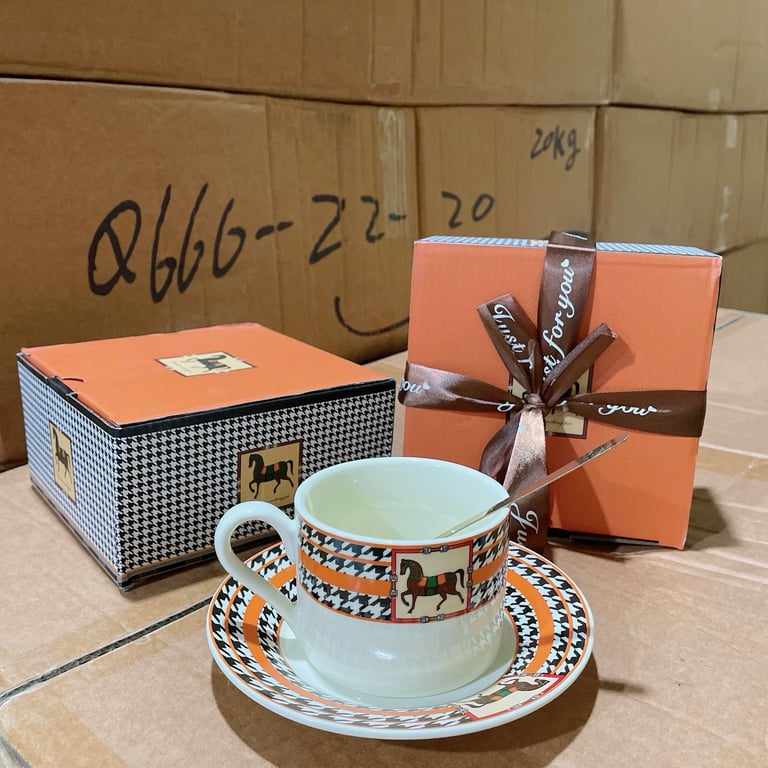 2 SÉT  ĐĨA- CỐC- THÌA HÀNG FULL HỘP