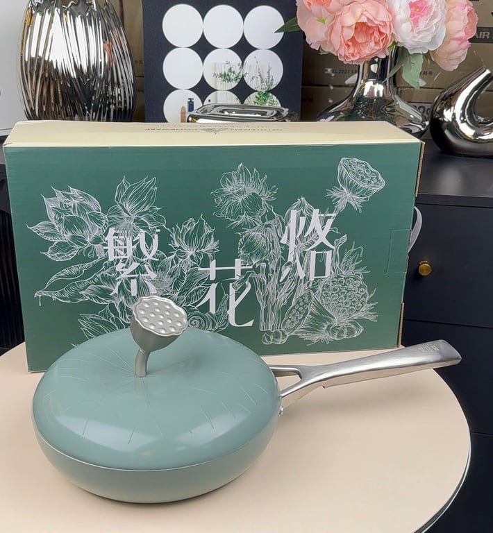 CHẢO NHÔM LÁ SEN VELOSAN 26CM - KC20