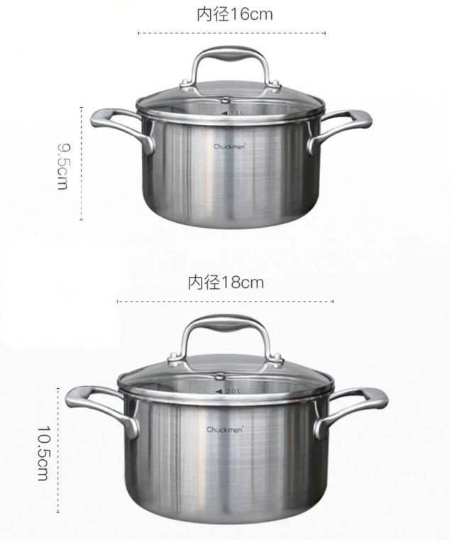 Nồi sữa hai quai Chockmen 16/18cm - CKM326/CKM328