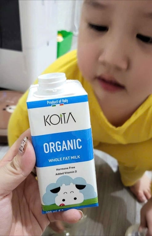 SỮA HỮU CƠ NGUYÊN KEM KHÔNG LACTOSE KOITA 200ML