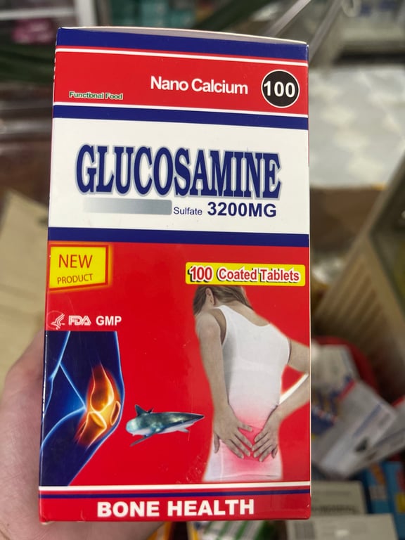 Glucosamin 3200 lọ 100v Mỹ