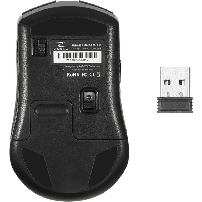 Chuột Máy Tính Không Dây Zadez M-338 - Màu Đen